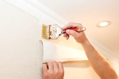 Pose de papier peint à Lisle — revêtements muraux et toiles de verre
